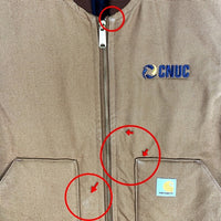 Carhartt カーハート Duck Vest ダックベスト ブラウン V01-BRN メキシコ製 0120 Size L 福生店