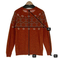 Pherrow's フェローズ 19AW スノーパターン ジャガード ニット セーター オレンジ 19W-PSFS1 Size 40 福生店
