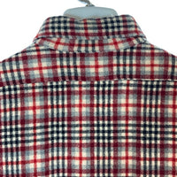 PENDLETON ペンドルトン USA製 70's ウール チェックシャツ グレー×レッド sizeL※所々小穴あり 瑞穂店