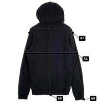 STONE ISLAND ストーンアイランド ガーメントダイ プルオーバーフーディー パーカー ブラック Size L 福生店