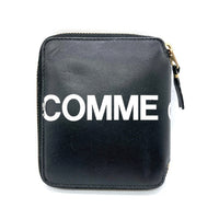 COMME des GARCONS コムデギャルソン HUGE LOGO ZIP WALLET 二つ折り 財布 ブラック 瑞穂店
