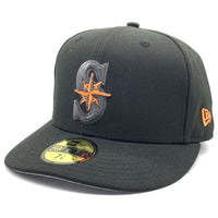 NEWERA ニューエラ Seattle Mariners シアトル マリナーズ 59FIFTY ベースボールキャップ ブラック サイドパッチ Size 7 1/8(56.8cm) 福生店