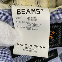 BEAMS+ ビームスプラス ウール ナイロン 3B テーラードジャケット グレー 19F-BP020 Size M 福生店