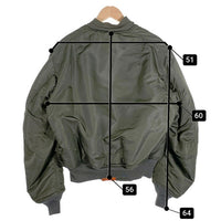 60`s ALPHA アルファ USAF MA-1 ミリタリーフライトジャケット オリーブ J-8279D 68年会計 Scovill Size L 福生店