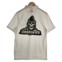CORE FIGHTER コアファイター プリント 半袖ポロシャツ ホワイト Size M 福生店