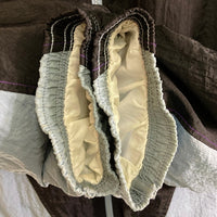 NIKE ナイキ 90's 銀タグ IOWA BASKETBALL ロゴ刺繍 切替 ナイロンジャケット パープル sizeXL 瑞穂店