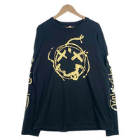 glamb グラム プリント ロングスリーブTシャツ ブラック GB15SM/CS11-b Size 3 福生店