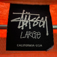 STUSSY ステューシー SANTA ANA ワールドツアー Tシャツ オレンジ sizeL 瑞穂店