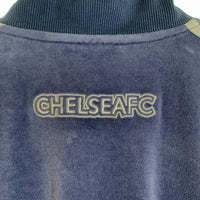 adidas アディダス CHELSEA FC チェルシー FC ベロア トラックジャケット 刺繡ロゴ ネイビー E91593 Size L 福生店