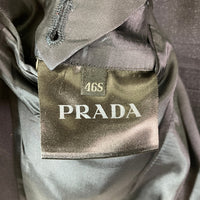 PRADA プラダ ACU1 2015 2104 UAF367 R141 1DY0 2つボタン ノッチドラベル 無地 テーラードジャケット スラックスパンツ スーツ セットアップ ネイビー size46S 瑞穂店