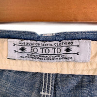 SASQUATCHfabrix サスクワァッチファブリックス ライトオンスデニムワークパンツ ダブルニー インディゴ 10SS-PA9-011 Size M 福生店