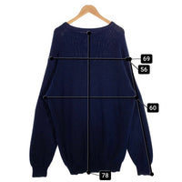 LANDS’END ランズエンド コットン クルーネックセーター ネイビー Size XL 相当 福生店