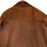 RESERVATION TICKET リザベーションチケット レザージャケット ブラウン 73405 Size L 福生店
