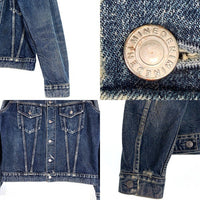 MINEDENIM マインデニム 22AW ダメージ加工 3rd型 デニムジャケット トラッカー ウォッシュ ライトブルー GKT-801UD-85-042-3 Size 4 福生店