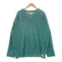 90's STUSSY ステューシー パイル地 Vネックトレーナー グリーン Size M 福生店