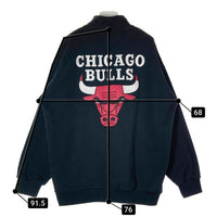 NBA エヌビーエー FR-NBA-23AW-209 CHICAGO BULLS シカゴブルズ スウェット ハーフジップ ブラック sizeL 瑞穂店