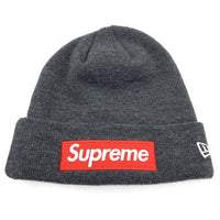 SUPREME シュプリーム 21AW New Era ニューエラ Box Logo Beanie ボックスロゴ ビーニーキャップ チャコール アクリル 福生店