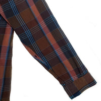 80's BIG MAC ビッグマック フランネルチェックシャツ ブラウン ブルー USA製 Size M 福生店