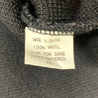 CORE FIGHTER コアファイター ハーフジップ ニット カーディガン ブラック Size XL 福生店
