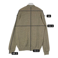 Schott ショット SALT AND PEPPER ZIP SWEAT EAGLE AND RIBBON ソルト アンド ペッパー イーグル アンド リボン ベージュ sizeL 瑞穂店
