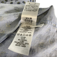 Brooks Brothers ブルックスブラザーズ リネン コットン 花柄プリント 半袖シャツ ブルー Size M 福生店