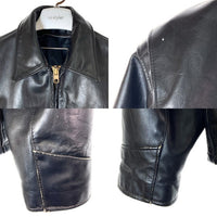 Schott ショット AT101 シングルライダースジャケット ブラック size40※ライナー欠品・裏地脇ダメージ有 瑞穂店