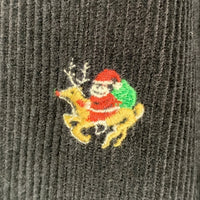 Brooks Brothers ブルックスブラザーズ コーデュロイパンツ サンタクロース刺繡 総柄 ブラック Size 38 福生店