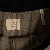 FOG ESSENTIALS エッセンシャルズ スウェットパンツ カーキ ブラック 裾ファスナー Size M 福生店