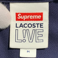 SUPREME シュプリーム 19AW LACOSTE ラコステ Pique Zip L/S Polo ピケ ハーフジップポロシャツ ロングスリーブ ネイビー Size M 福生店