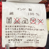 STUSSY ステューシー チェック フランネルシャツ レッド グリーン Size M 瑞穂店