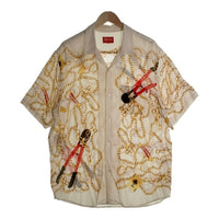 SUPREME シュプリーム 20AW Chains Rayon S/S Shirt チェインズ レーヨン 半袖 シャツ ナチュラル ゴールド Size L 福生店