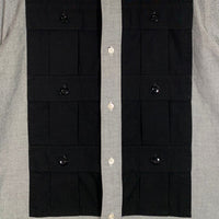 GANRYU ガンリュウ 17SS 6-Pocket S/S Shirt 6ポケット ショートスリーブシャツ グレー ブラック ES-B013 Size M 福生店
