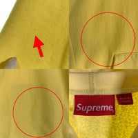 SUPREME シュプリーム KAWS カウズ 21SS Chalk Logo Hooded Sweatshirt チョーク ロゴ プルオーバー フーディー パーカー イエロー Size L 福生店