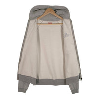 TENDERLOIN テンダーロイン T-ZIP UP PARKA ジップアップスウェットパーカー グレー ラグランスリーブ ロゴ刺繡 Size L 福生店