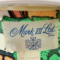 MARK Ⅶ ltd. 60s リゾート柄 ポリエステル アロハシャツ イエロー size12 瑞穂店