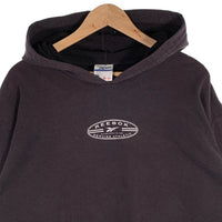 00's Reebok リーボック プリント プルオーバースウェットパーカー ネイビー 薄手 メキシコ製 Size US L 福生店