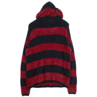 glamb グラム Ginny border hoodie ジニーボーダーフーディ ニットパーカー ブラック レッド GB0319/KNT03 Size 3 福生店