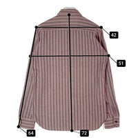 JELADO ジェラード 30's Dobby Stripe CARPENTER SHIRTS ドビーストライプ カーペンターシャツ レッド size15 瑞穂店