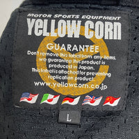 Yellow Corn イエローコーン コットン シングルライダースジャケット ブラック パッド類なし BB-1106 Size L 瑞穂店