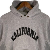 Champion チャンピオン CALIFORNIA リバースウィーブ プルオーバースウェットパーカー グレー ダメージ加工 C8-E13 Size L 福生店