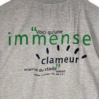 Stade de France スタッド・ド・フランス 計り知れない喧騒 刺繡 プリントTシャツ グレー スタジアム Size L 福生店