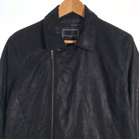 International Gallery BEAMS インターナショナルギャラリービームス PER BACCO ゴートレザー ダブルライダースジャケット ブラック 11-18-2073-730 Size 46 福生店