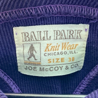 JOE McCOY ジョーマッコイ BALL PARK 両V スウェットトレーナー パープル size38 瑞穂店