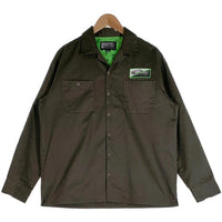 CHALLENGER チャレンジャー MAGIC NUMBER マジックナンバー TC WORK SHIRT 長袖 ワーク シャツ オリーブ Size M 福生店