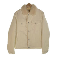 MAISON KITSUNE メゾンキツネ Corduroy Trucker Jacket コーデュロイ トラッカージャケット ボア クリーム KML-1553-B Size L 福生店