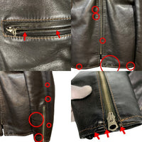 Buco ブコ J-100 ホースハイド シングルライダースジャケット ブラック リアルマッコイズ Size 40 福生店