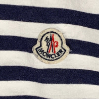 MONCLER モンクレール POLO SHIRT ボーダー ワッペン ポロシャツ ホワイト ネイビー Size M 福生店