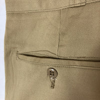 US ARMY アメリカ軍 60's~ アーミーチノ SCOVILLジップ 脇割り チノパンツ カーキ size36 瑞穂店
