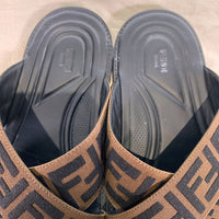 FENDI フェンディ ズッカ柄 サンダル ブラック ブラウン 7X1222 Size 7 福生店
