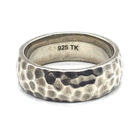 TAKAR JEWELRY タカールジュエリー ハンマートーン シルバーリング SV925 USA製 Size 18.5号 福生店